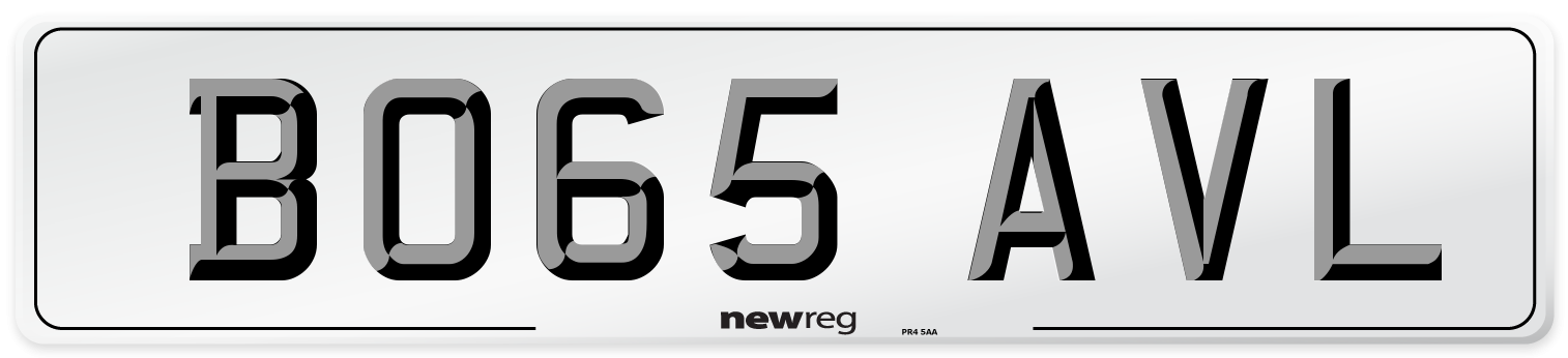 BO65 AVL Number Plate from New Reg